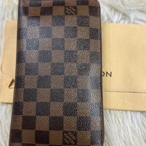 Louis Vuitton Organizer Zippy Zip around Damier Ebene DE wallet with duster